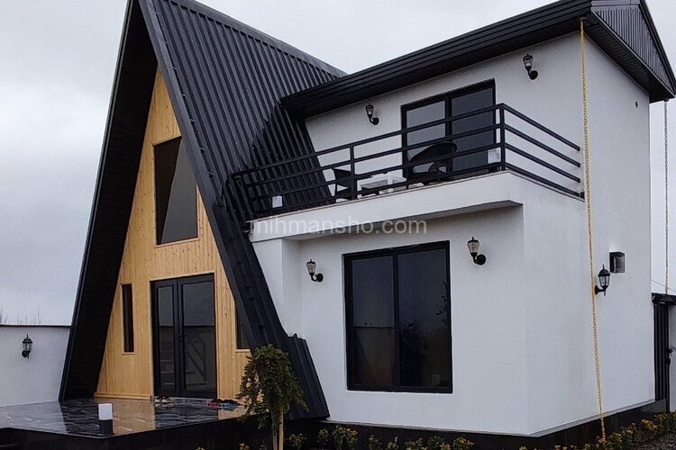 کلبه سوئیسی استخردار دوخواب باغ شوکا در سرخرود