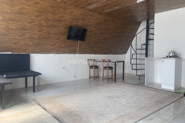 کلبه دوبلکس سوئیسی مبله تکخواب در  تنکابن