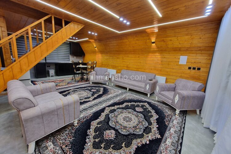 کلبه سوئیسی دوبلکس مبله دوخواب کاج در ماسال