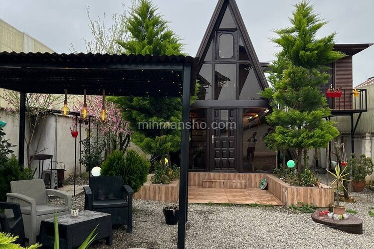 کلبه سوئیسی تک خواب جکوزی دار اردیبهشت در سوادکوه