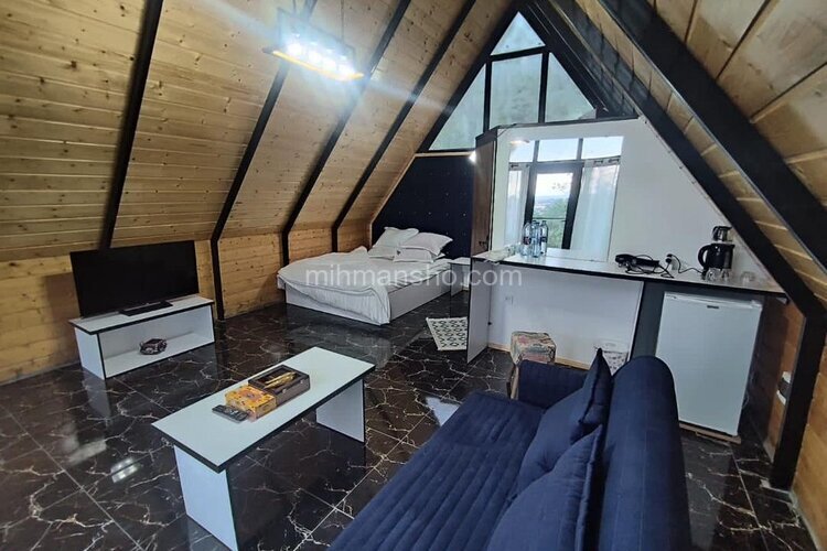 کلبه سوئیسی مبله فلت در نمک آبرود