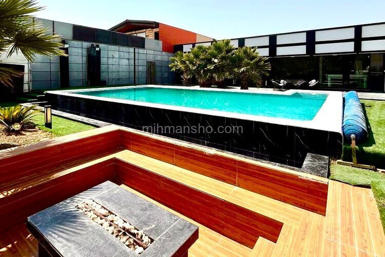 ویلا استخردار سه خواب مدیترانه ایی گالاپاگوس در چهارباغ