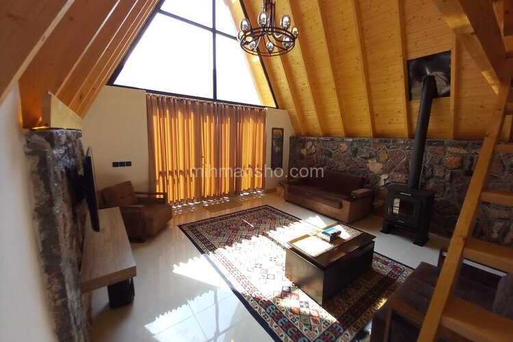 کلبه سوئیسی مبله دوبلکس تک خواب در نوشهر