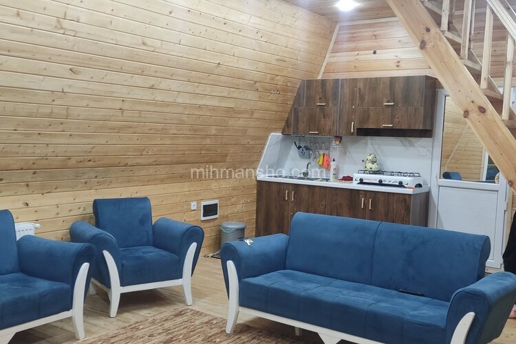 کلبه سوئیسی دوبلکس تکخواب در خمام