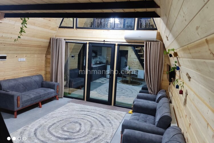 کلبه سوئیسی مبله دوخواب برکه در ماسال