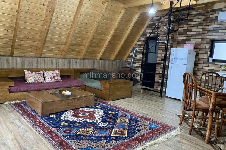 کلبه سوئیسی دوبلکس تکخواب در نشتارود