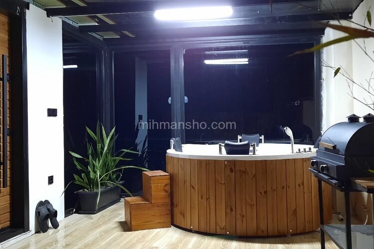 ویلا دوخواب جکوزی دار لوکس یاس در چالوس