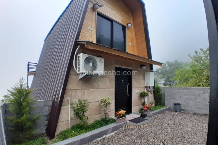 کلبه سوئدی دوبلکس تکخواب باغ پدری در سوادکوه