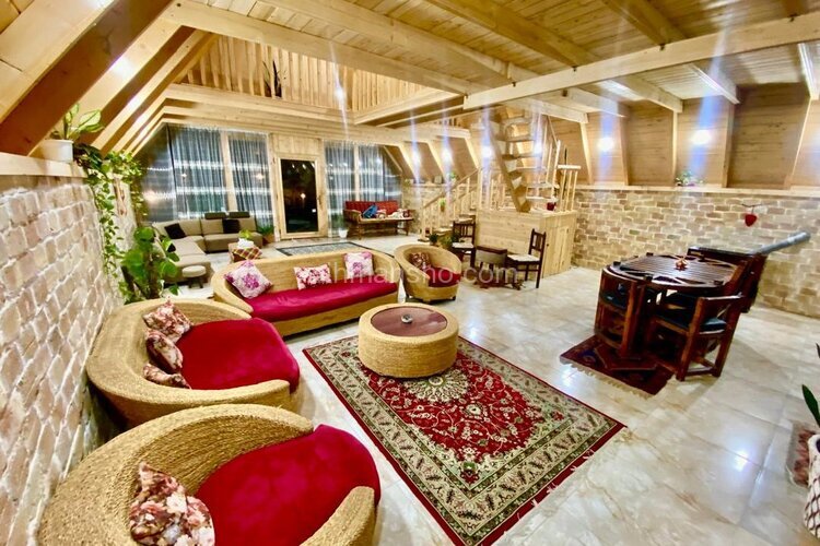 کلبه دوبلکس مبله دوخواب زنبق در رامسر