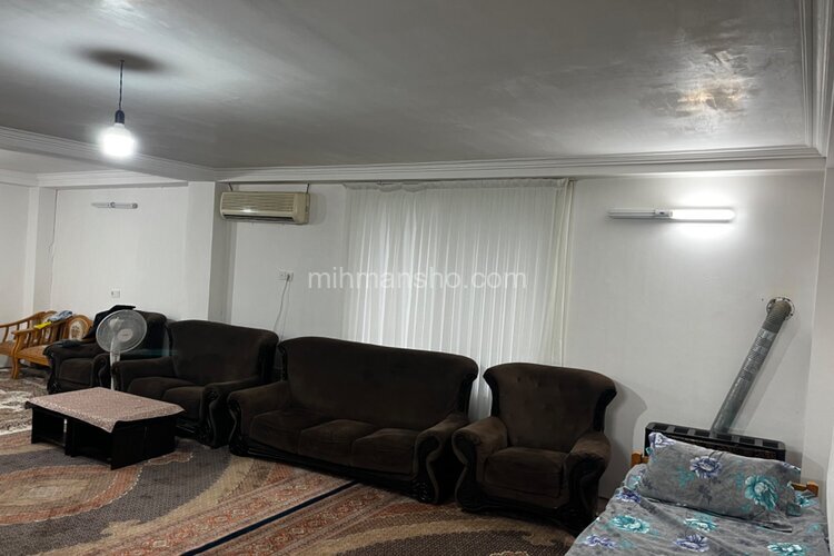 واحد مبله دوخواب طبیعت (6) طبقه همکف ویلا در بابل