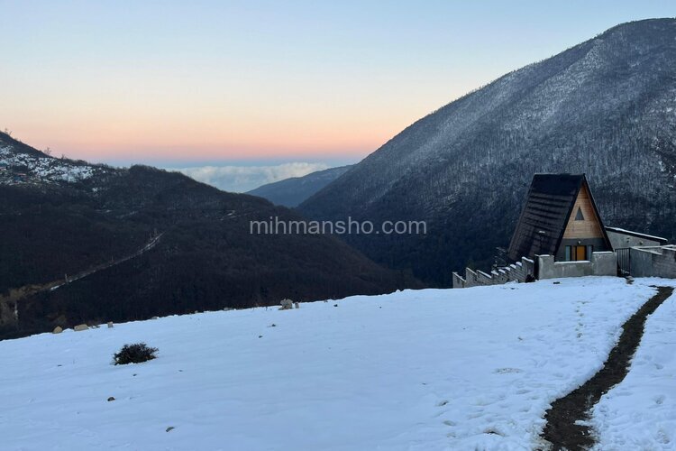 کلبه سوئیسی دوبلکس جکوزی دار دوخواب سامان در رامسر