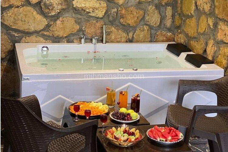 کلبه سوئیسی دوبلکس تک خواب  جکوزی دار شووا 3 در شیرگاه