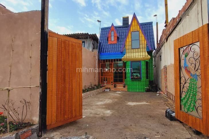 کلبه دوبلکس رنگی تک خواب در قائم شهر