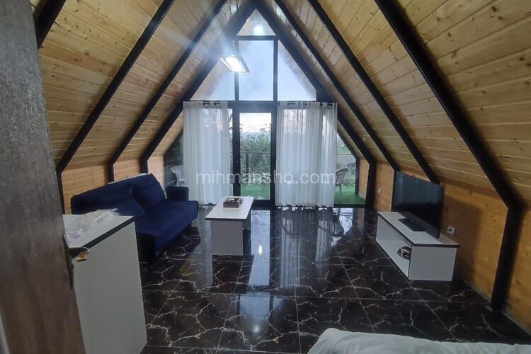 کلبه سوئیسی مبله فلت در نمک آبرود