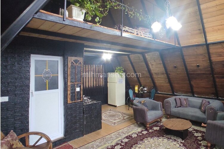 کلبه سوئیسی دوبلکس مبله تکخواب ماهسو در سیاهکل