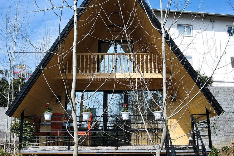 کلبه سوئیسی دوبلکس دوخواب جکوزی دار پناه در شیرگاه