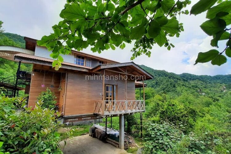 کلبه دو طبقه مبله در رامسر