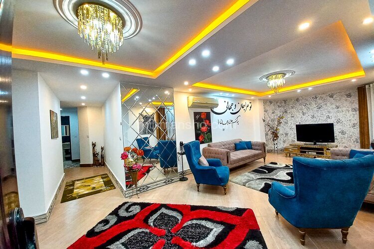 واحد مبله دوخواب در طبقه همکف ویلا در چالوس