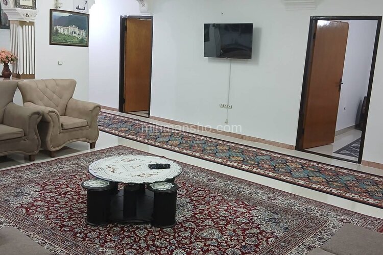 واحد مبله دوخواب در طبقه همکف ویلا در رامسر