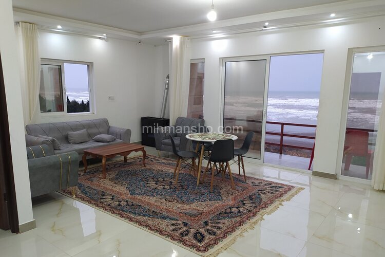 آپارتمان مبله 2 خواب ساحلی دریائی 10 در محمودآباد