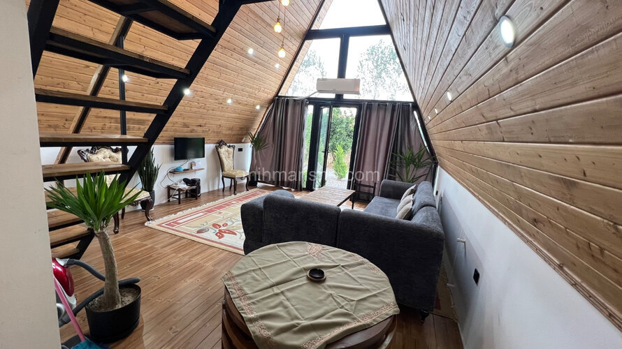 کلبه سوئیسی دوبلکس مبله دوخواب موناکو 3 در چمستان