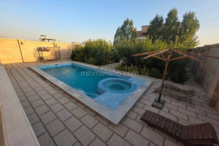 ویلا دوبلکس استخردار مبله سه خواب عمارت شاهان در کردان