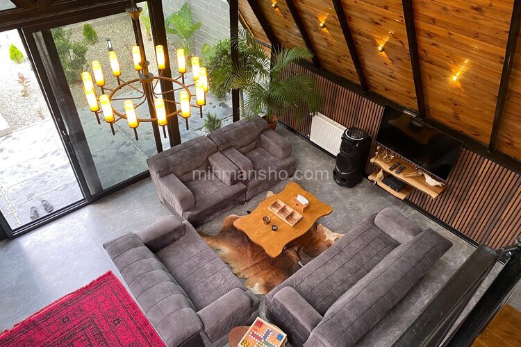 کلبه سوئیسی دوبلکس دوخواب ویلو در شیرود