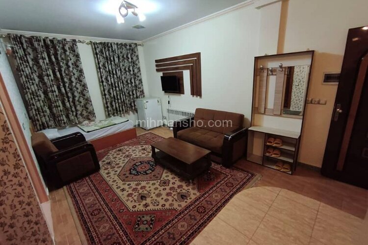 واحد تکخواب 3 نفره فرنگی دار نگین در هتل آپارتمان سرعین
