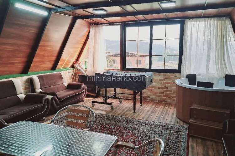 کلبه دوبلکس سوئیسی تکخواب وارش در سوادکوه