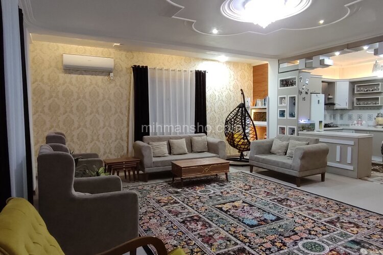 واحد مبله تکخواب طبقه همکف ویلا در اسالم