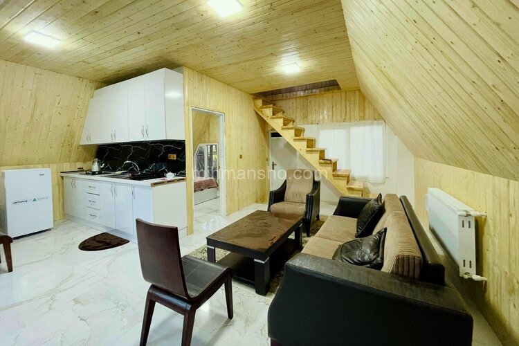 کلبه سوئیسی دوبلکس مبله دوخواب در رشت