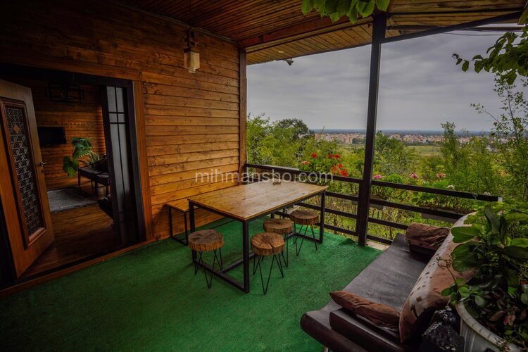 کلبه چوبی دوبلکس دوخواب در ماسال