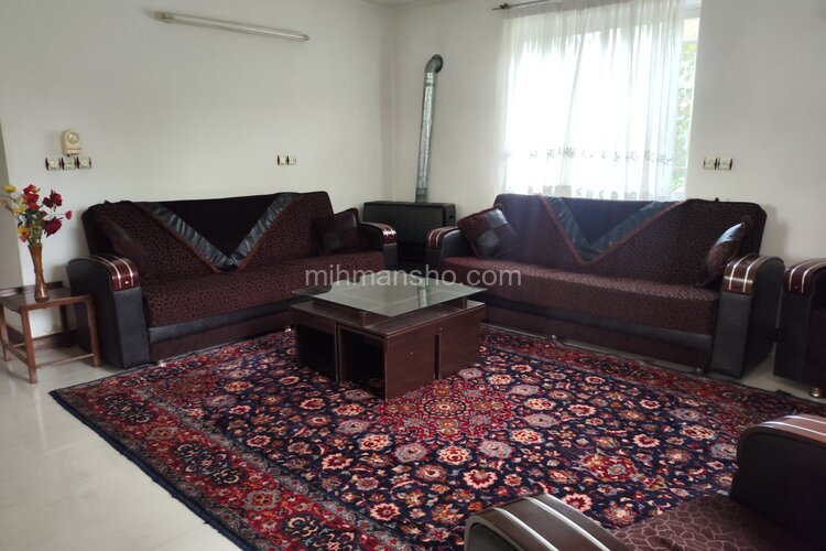 واحد مبله دوخواب در طبقه همکف ویلا در چالوس