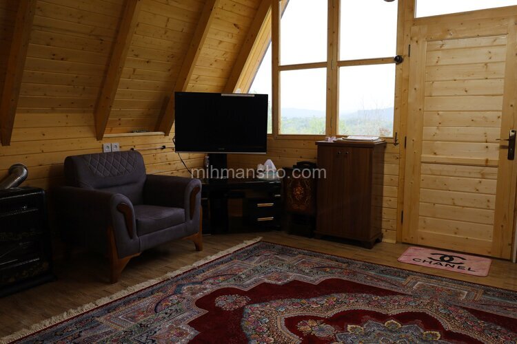 کلبه سوئیسی چوبی دوبلکس تکخواب توسکا در بابل