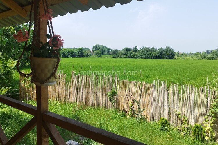 کلبه چوبی مبله افرا در لاهیجان