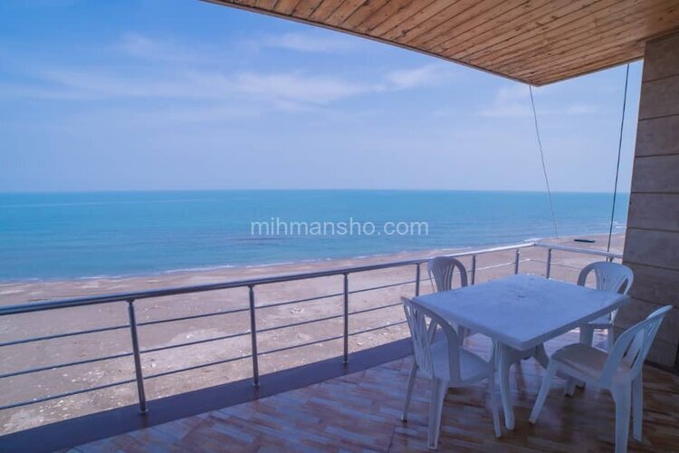 واحد مبله تک خواب رو به دریا در هتل آپارتمان نوشهر