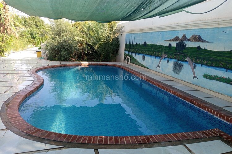 ویلا مبله دوخواب استخردار باغ خاطره ها در دزفول