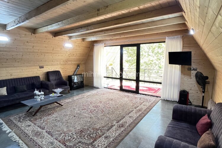 کلبه سوئیسی دوبلکس دوخواب جکوزی دار پناه در شیرگاه