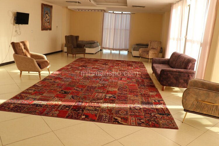 واحد تکخواب مبله در هتل آپارتمان کرمان | نمای پذیرایی