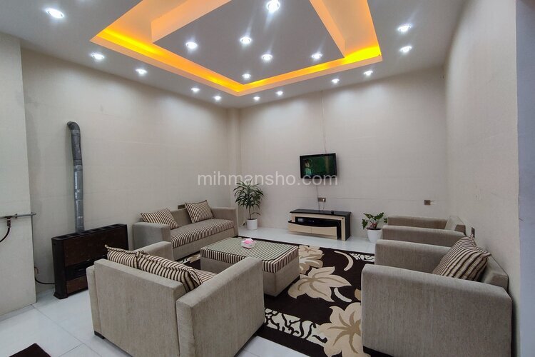 واحد دوخواب مبله در طبقه همکف ویلا در چابکسر