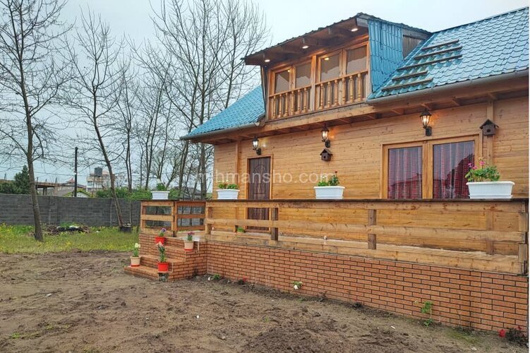 ویلا چوبی دوبلکس دوخواب ساحلی در چمخاله