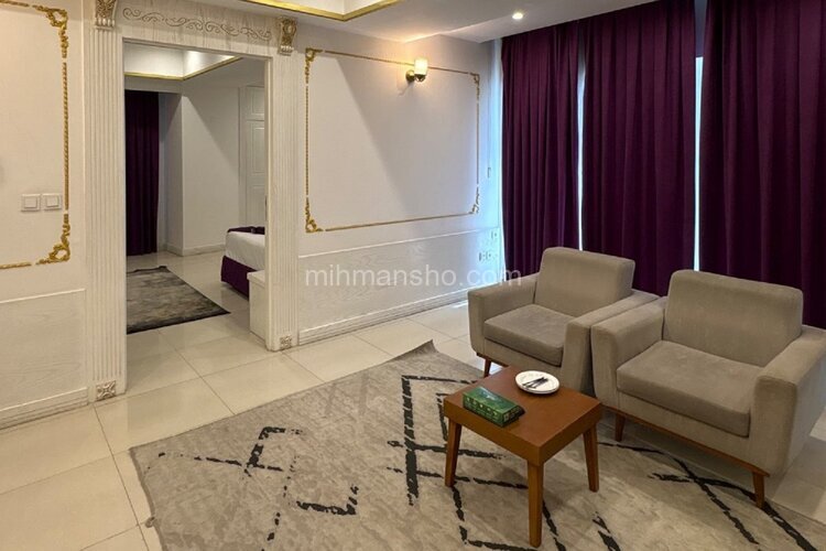 واحد مبله تکخواب دو نفره VIP در هتل آپارتمان در مشهد