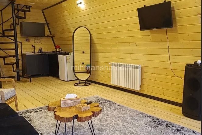 کلبه سوئیسی تکخواب چوبینه در مرزن آباد