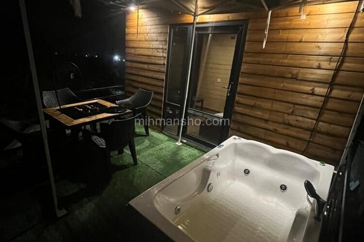 کلبه سوئیسی جکوزی دار دوخواب در رامسر