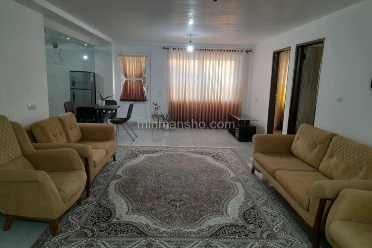 واحد مبله دوخواب در طبقه همکف ویلا در رامسر