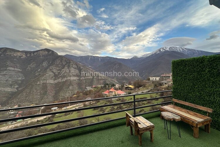 کلبه سوئیسی دوبلکس تکخواب چوبینه در مرزن آباد