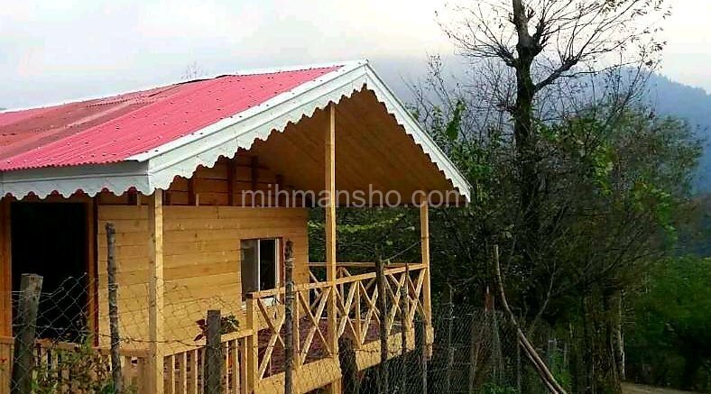 کلبه چوبی در روستای خوروم ماسال