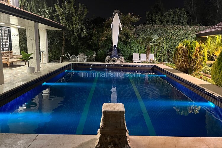 ویلا مبله دوبلکس دوخواب استخردار شب رویایی در ملارد