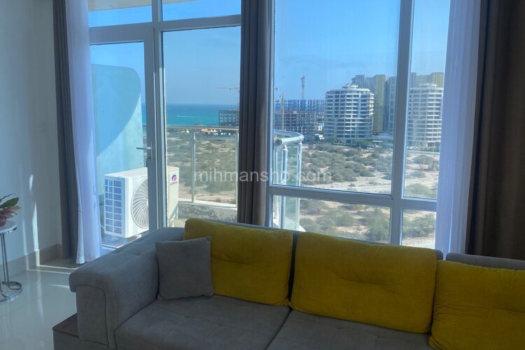 آپارتمان مبله دوخواب برج لاکچری ویو دریا در کیش