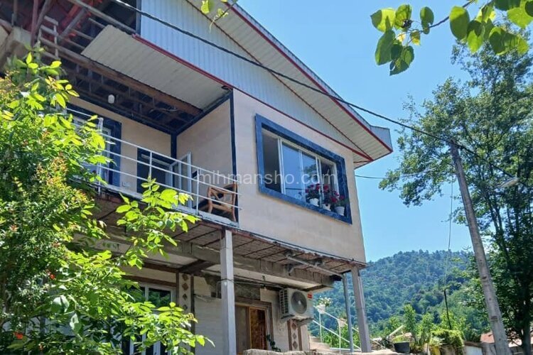 واحد مبله دوخواب در طبقه اول ویلا در ماسال